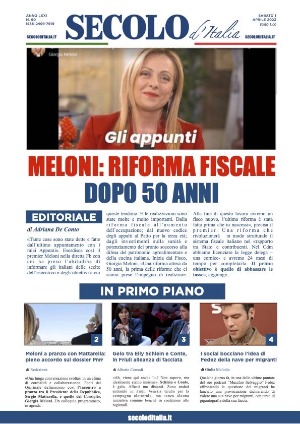 Sabato 1 aprile 2023
