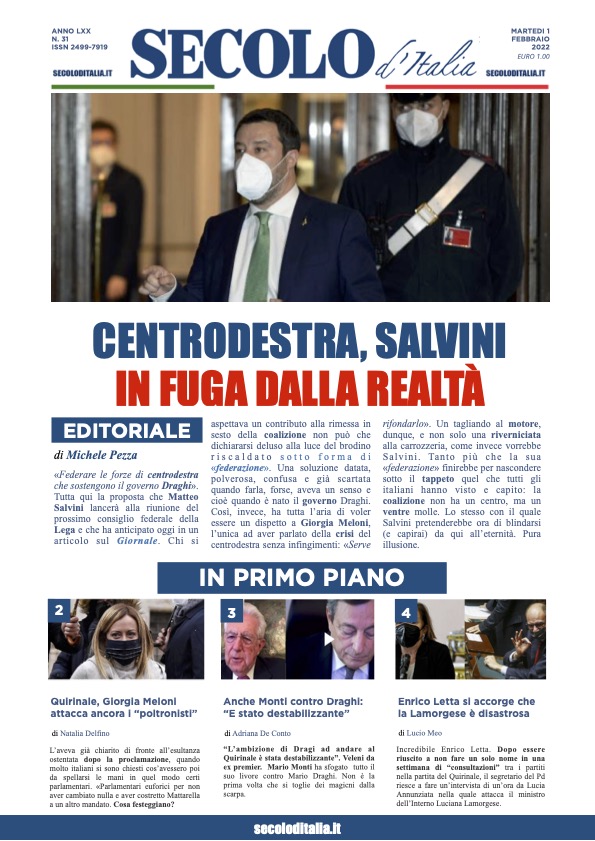 Martedi 1 febbraio 2022
