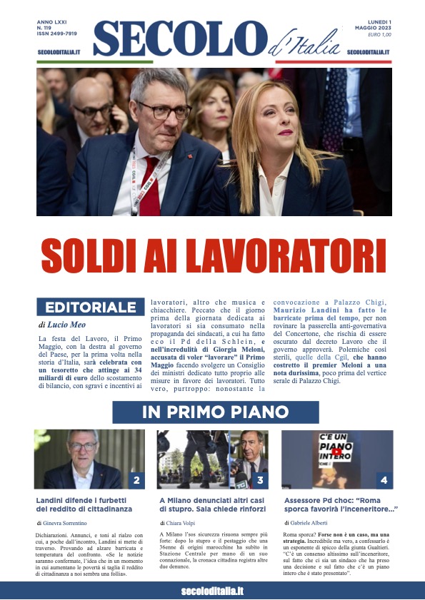 Lunedi 1 maggio 2023