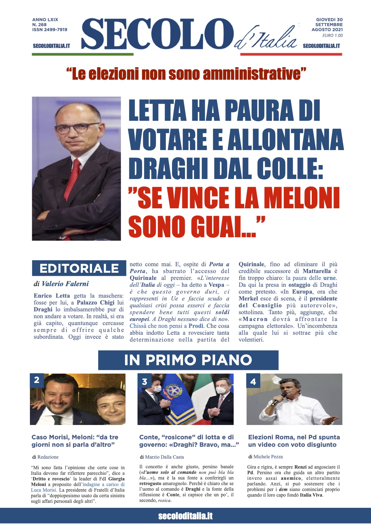 Venerdi 1 Ottobre 2021