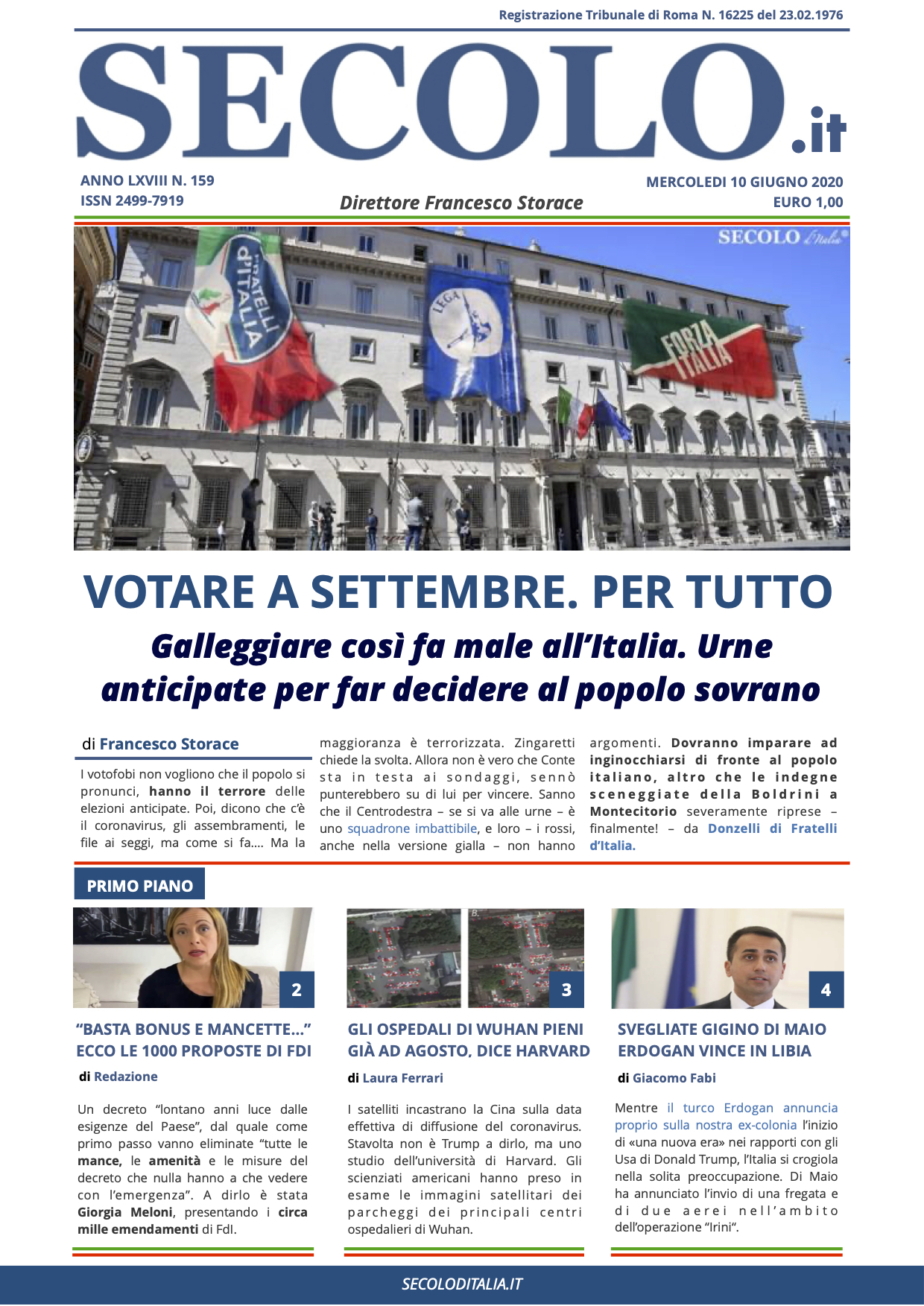 Mercoledi 10 Giugno 2020