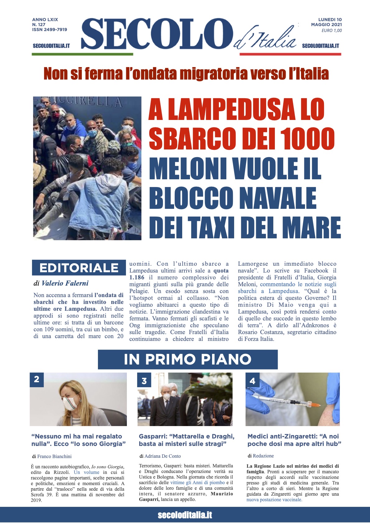 Lunedì 10 Maggio 2021