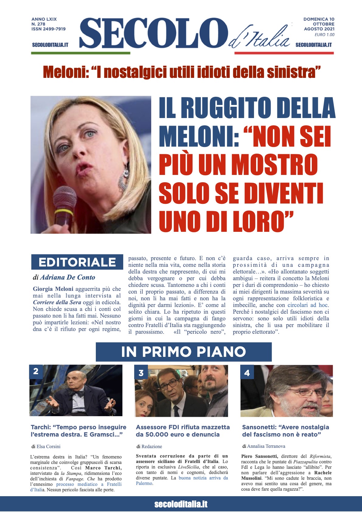 Domenica 10 Ottobre 2021