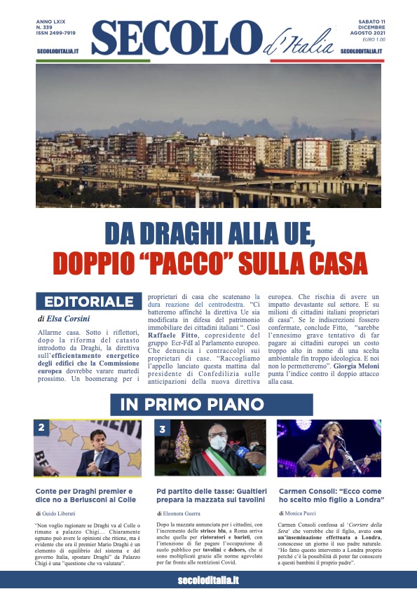 Sabato 11 Dicembre 2021