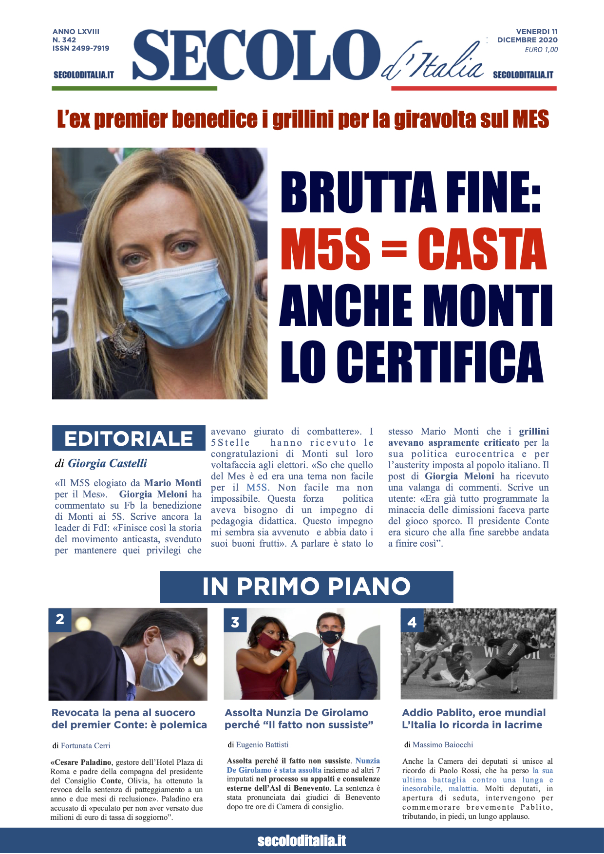 Venerdi 11 Dicembre 2020