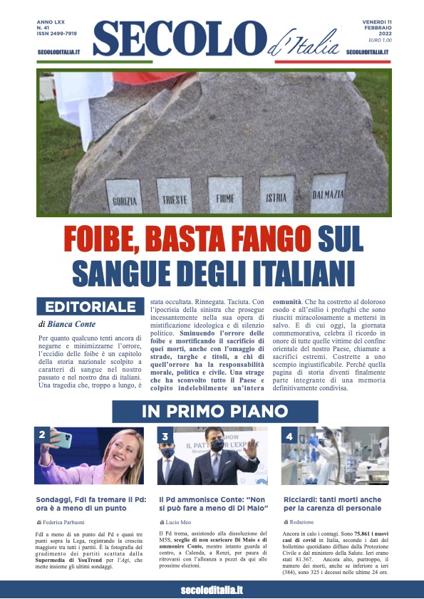 Venerdi 11 Febbraio 2022