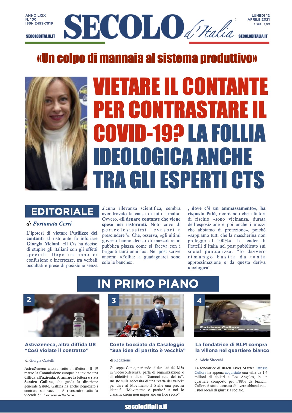 Lunedì 12 Aprile 2021
