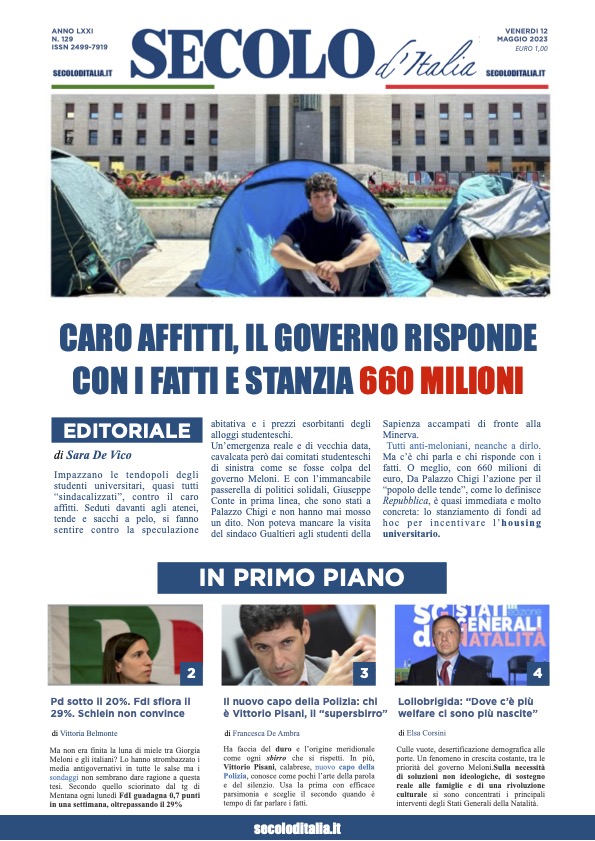 Venerdi 12 maggio 2023