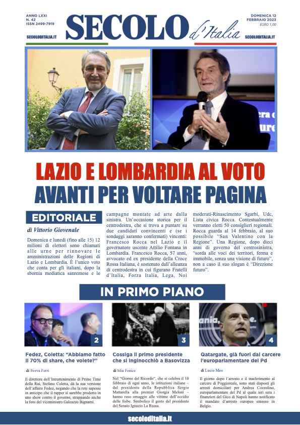 Domenica 12 febbraio 2023