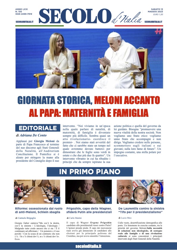 Sabato 13 maggio 2023