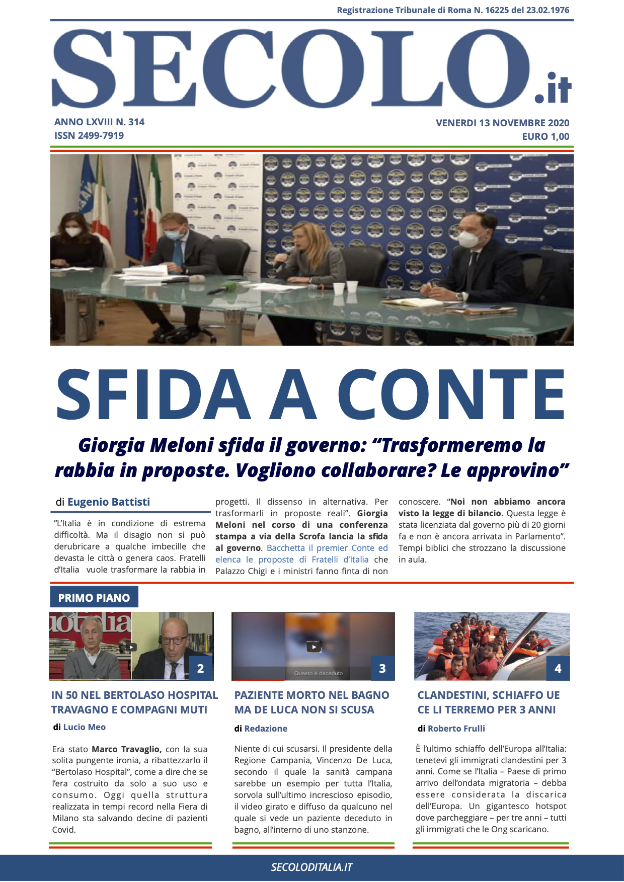 Venerdi 13 Novembre 2020