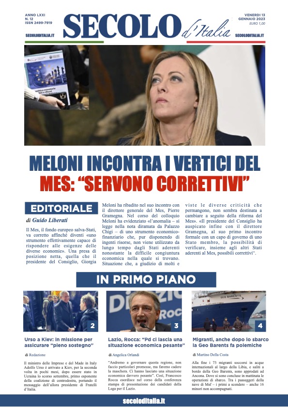 Venerdi 13 gennaio 2023