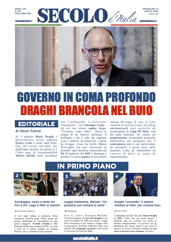 Mercoledi 13 luglio 2022