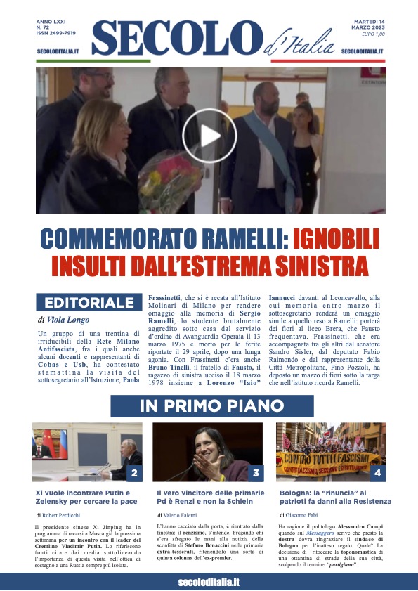 Martedi 14 marzo 2023