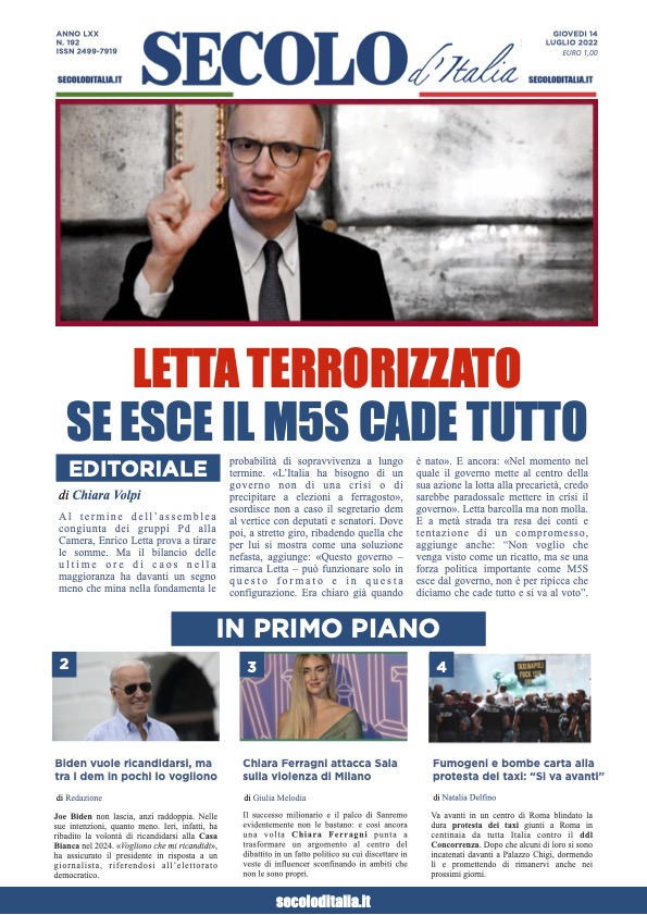 Mercoledi 14 luglio 2022