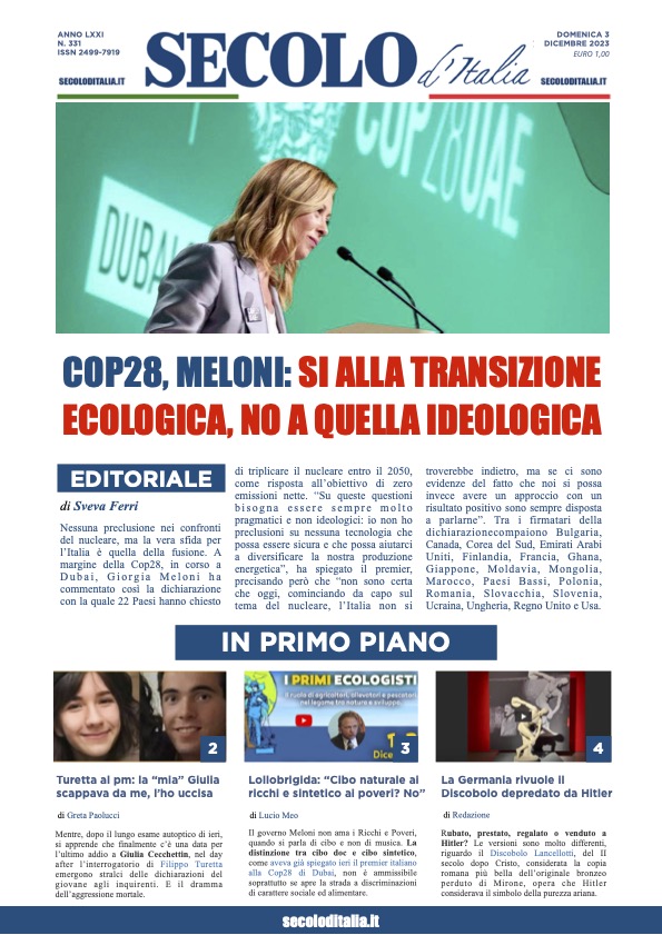 Domenica 3 dicembre 2023